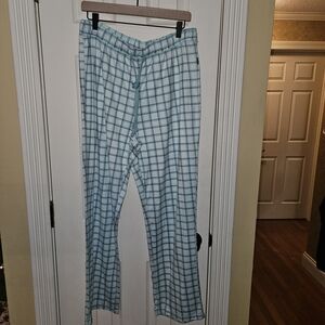 Women's Eddie Bauer Light Weight Plaid Pajama Pants Size XL